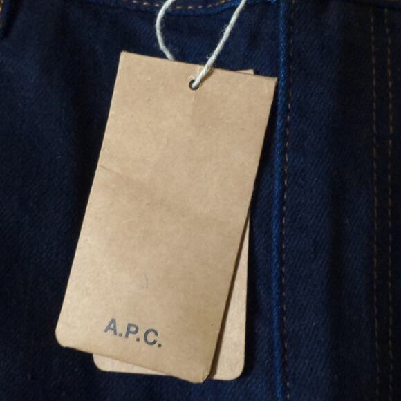 A.P.C. Indigo Pantalon Job Trouser Jeans in Blue Straight Carpenter Cargo L New - Picture 7 of 11